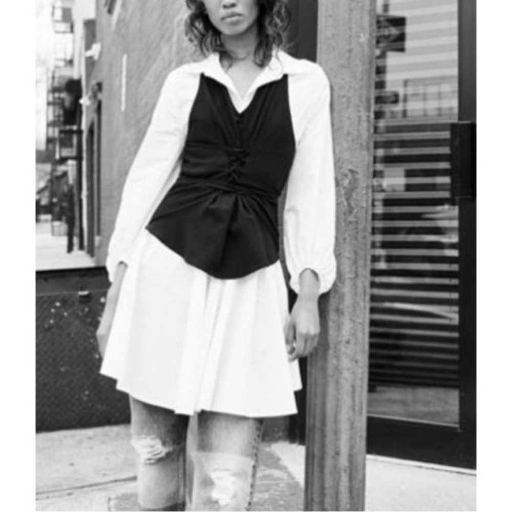 Free People  Long Sleeve Button Front Tunic Top - Picture 4 of 11